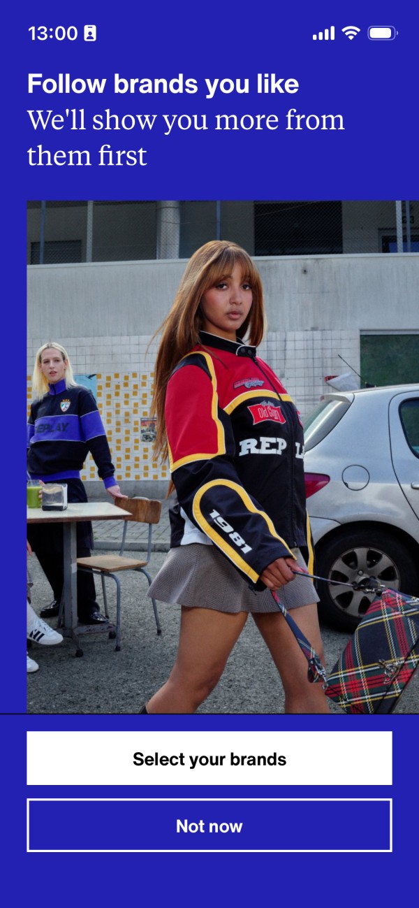 Opcje personalizacji w aplikacji sklepu. Źródło: Zalando.com