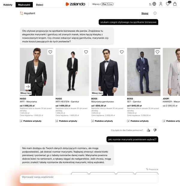 Chatbot sztucznej inteligencji odpowiadający na pytania. Źródło: Zalano.pl