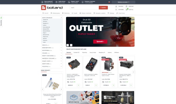 Przykładowe sklepy PrestaShop. Źródła: Jld.pl, Botland.com.pl, Light-home.pl