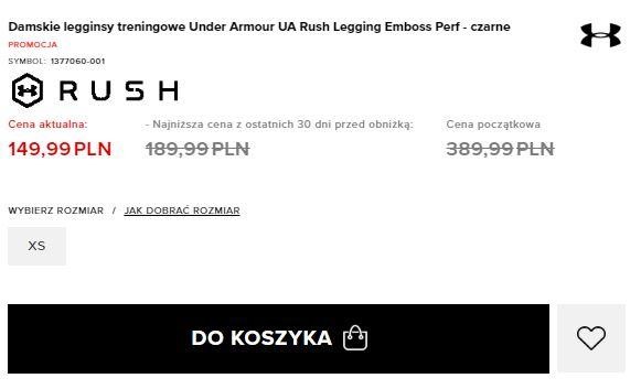 Kliknięcie symbolu serca dodaje produkt na listę życzeń osoby zarejestrowanej w sklepie internetowym.