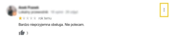 Jeśli opinia Google’a o firmie jest nieprawdziwa, warto ją zgłosić. Źródło: Trustedshops.pl
