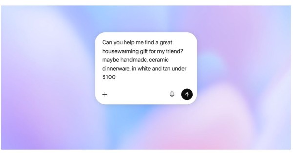 Przykładowe zapytanie o produkt w ChatGPT. Źródło: OpenAI