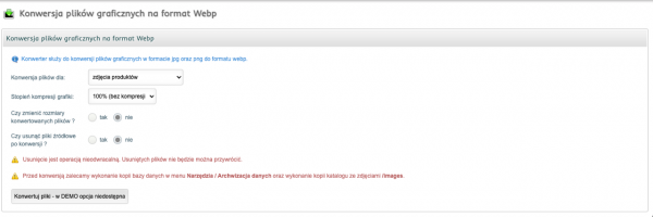 Pozycjonowanie sklepu internetowego shopGold 2 Konwerter obrazów przyspieszający pracę nad SEO sklepu shopGold.