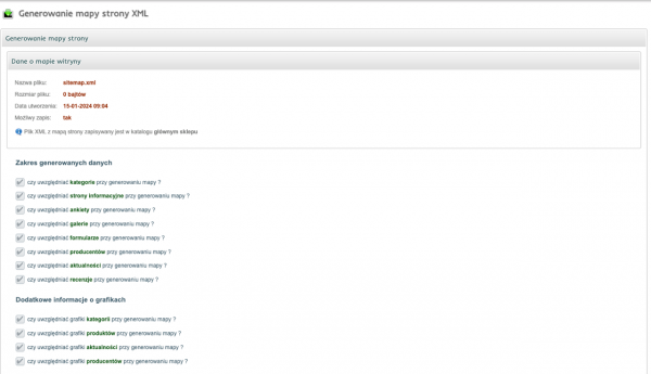 Pozycjonowanie sklepu internetowego shopGold 3 Narzędzie do generowania mapy sklepu internetowego jednym kliknięciem.