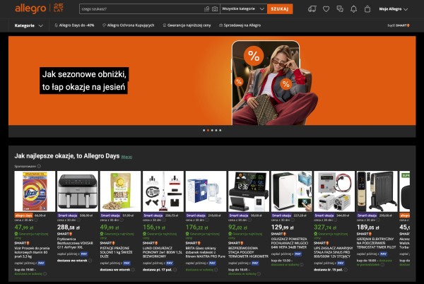 Ranking marketplace 1 Strona główna najpopularniejszego marketplace’u w Polsce. Źródło: Allegro.pl