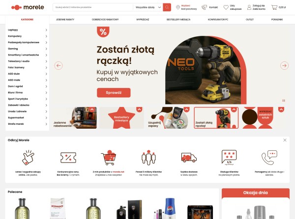 Ranking marketplace 5 Topowy marketplace w Polsce dla sektora IT. Źródło: Morele.net