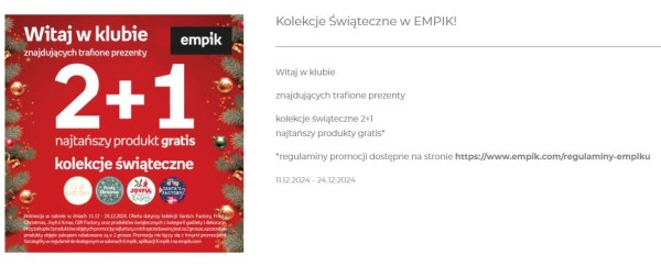 Pakiety produktów zachęcają klientów do składania zamówień o wyższej wartości. Źródło: Empik