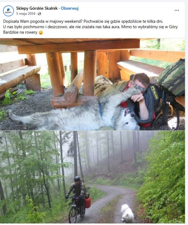 Strategia na majówkę w e-commerce może uwzględniać przedstawianie aktywności pracowników, którzy dzielą wspólne hobby z klientami. Źródło: Sklepy Górskie Skalnik