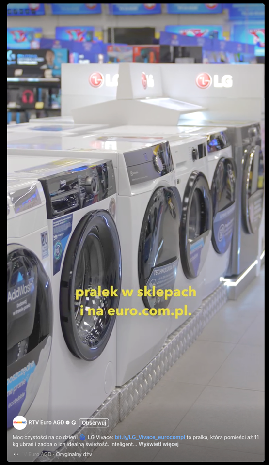 Online video marketing w formie e-commerce Reel. Źródło: Facebook.com