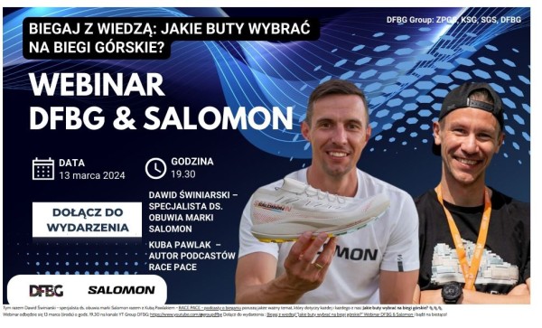 Webinar marki sportowej z udziałem eksperta. Źródło: DFBG
